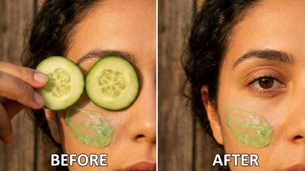 Cucumber and Aloe Vera Eye Patches
