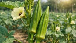 Proven okra growing technique delivers bigger pods and strong heat resistance