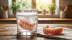 Remove Coffee and Tea Stains From Dentures or Retainers Using Vinegar or Efferdent