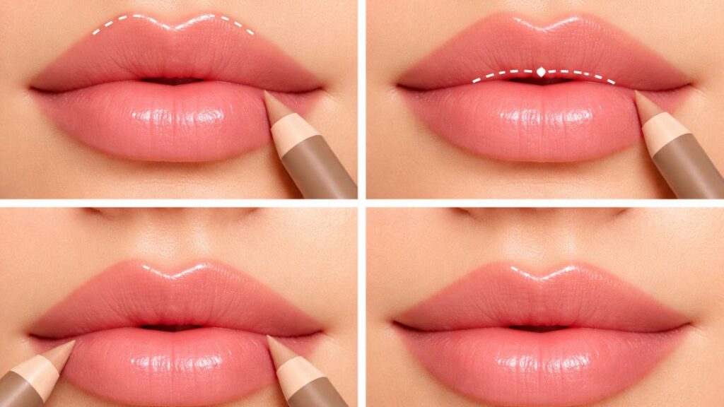 Lip Liner Placement Trick